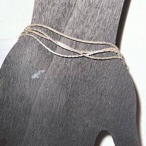 Faux Silver Bracelets for Women Set of 4 Stackable Fashion